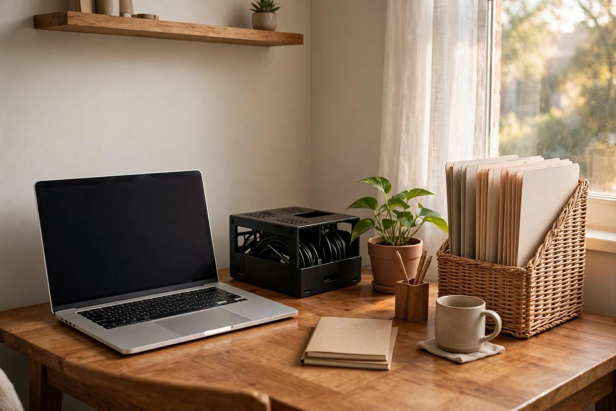 Work-From-Home Desk Organization Ideas