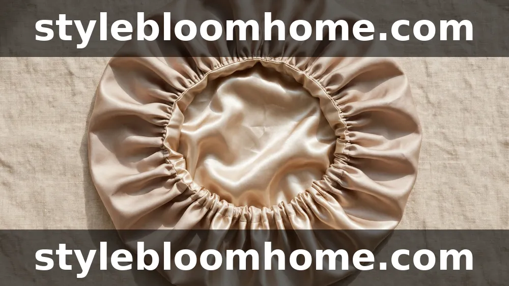 Illustration: a satin bonnet laid open, its smooth satin lining visible inside